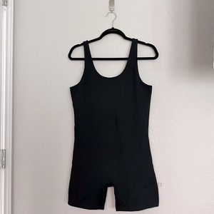 Girlfriend Collective Black XL Bike Short Unitard